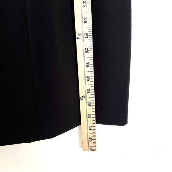 Black Halo Size 2 Behati Black Cocktail Dress Mini Strappy Bodycon Back Zip - Picture 7 of 10